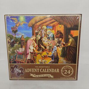 The Jigsaw Puzzle Advent Calendar The Birth Of Jesus 1008 Pieces 42 Pieces a Day